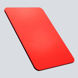 panel de aluminio compuesto - rojo vibrante